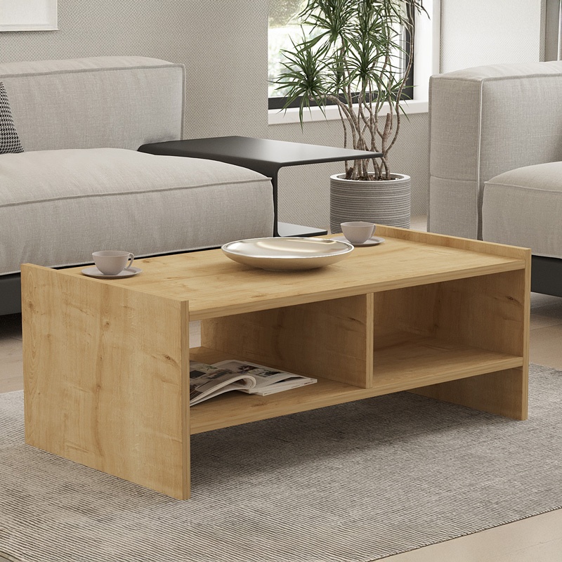 Masuta de Cafea Model Tiena, Stejar, 90x50x35 cm - 1 | YEO