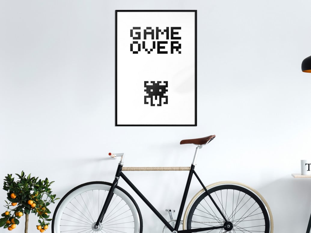 Poster - Game Over, cu Ramă neagră, 30x45 cm - 1 | YEO