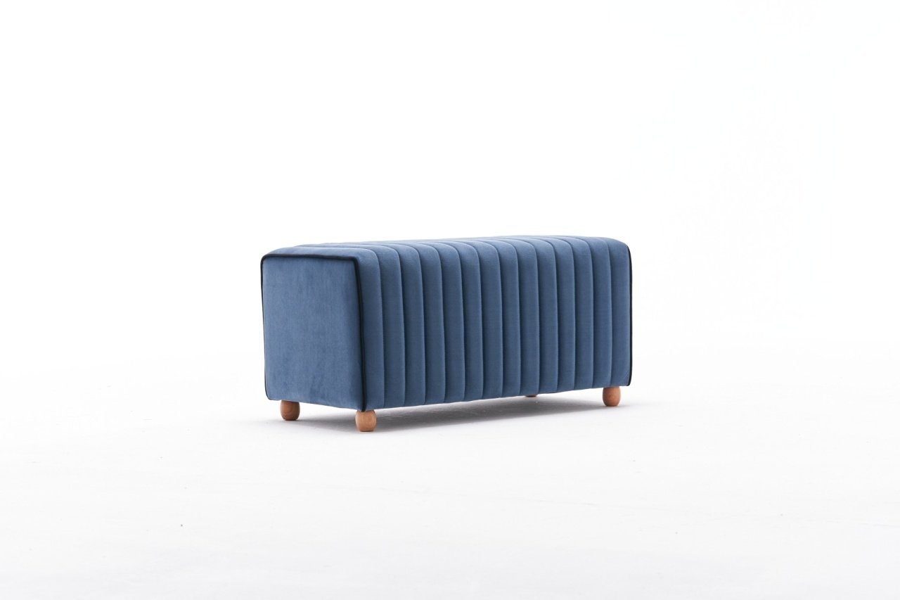 Pouffe Model Mabel, Albastru - 3 | YEO