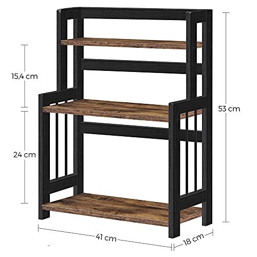 Raft de organizare, Songmics, Negru, 41x18x53 cm - 3 | YEO