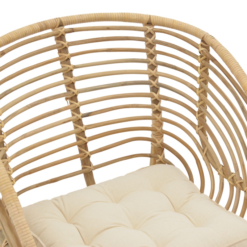 Scaun cu Brate Model Diane, Natur, 71x46x80 cm - 4 | YEO