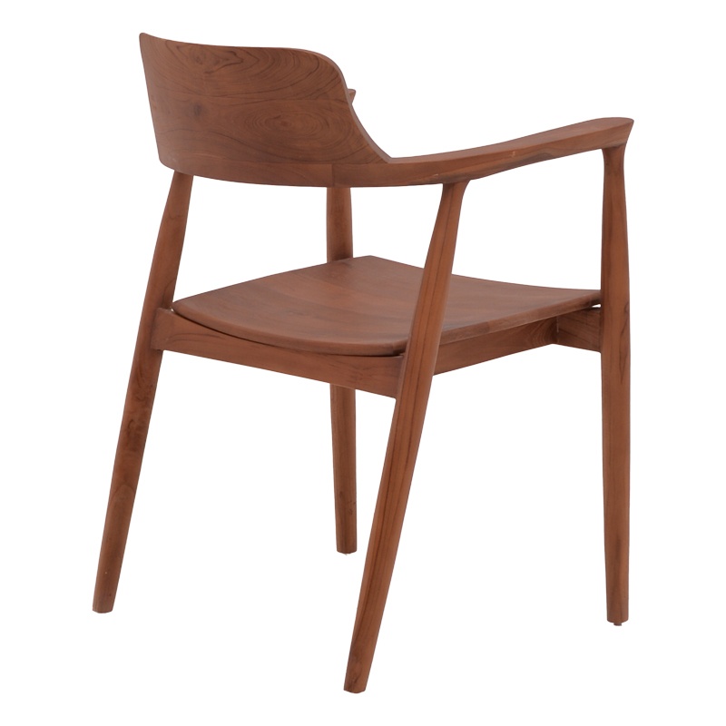 Scaun cu Brate Model Jambene, Nuc, 57x54x79 cm - 1 | YEO