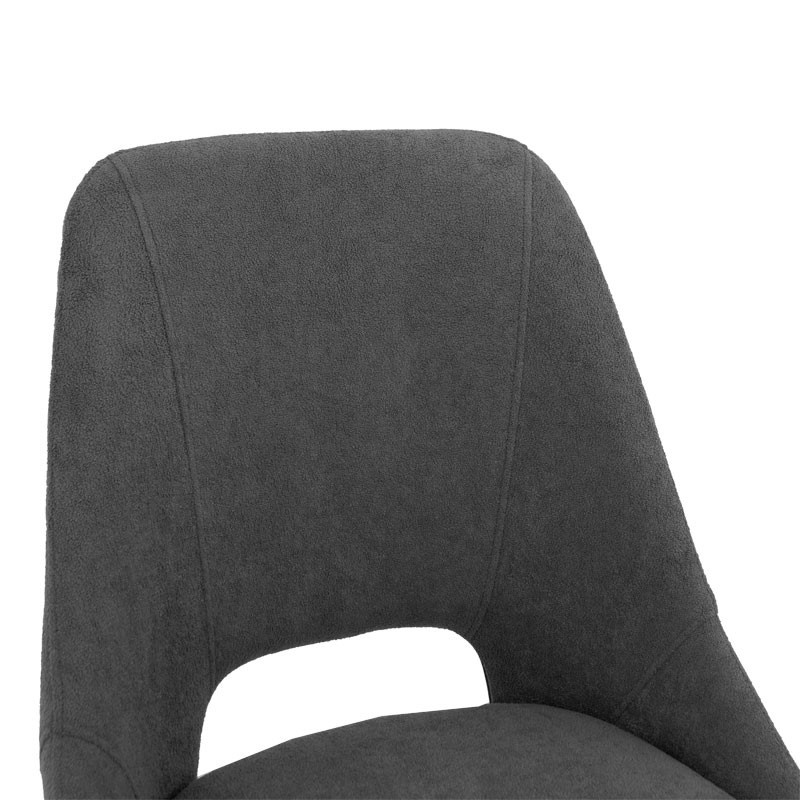 Scaun Model Initiate, Gri inchis/Negru, 48x57x85 cm - 4 | YEO