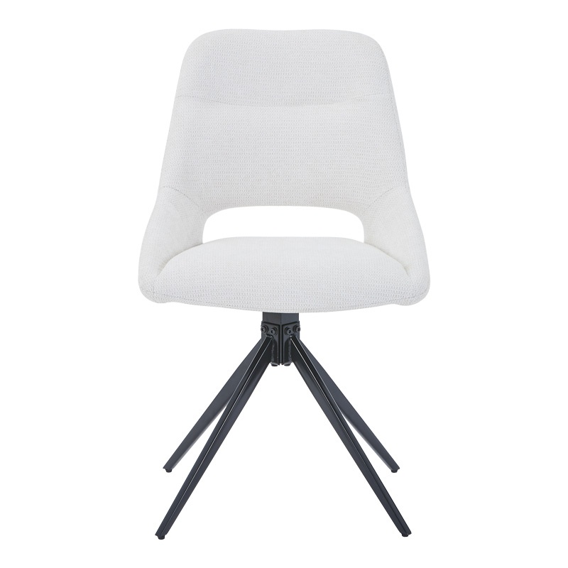 Scaun Model Luciano, Crem/Negru, 52.5x54x85 cm - 2 | YEO