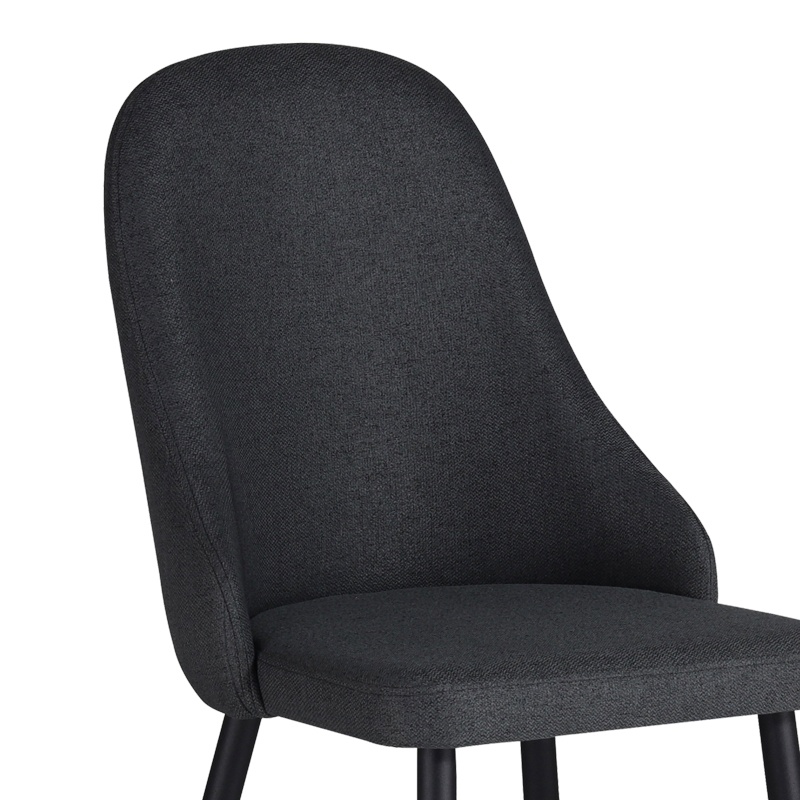 Scaun Model Remis, Antracit/Negru, 49x61x91 cm - 2 | YEO