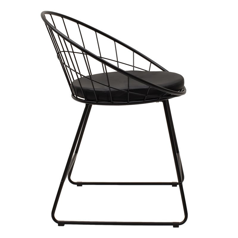 Scaun Model Seth, Negru, 58x50x71 cm - 2 | YEO