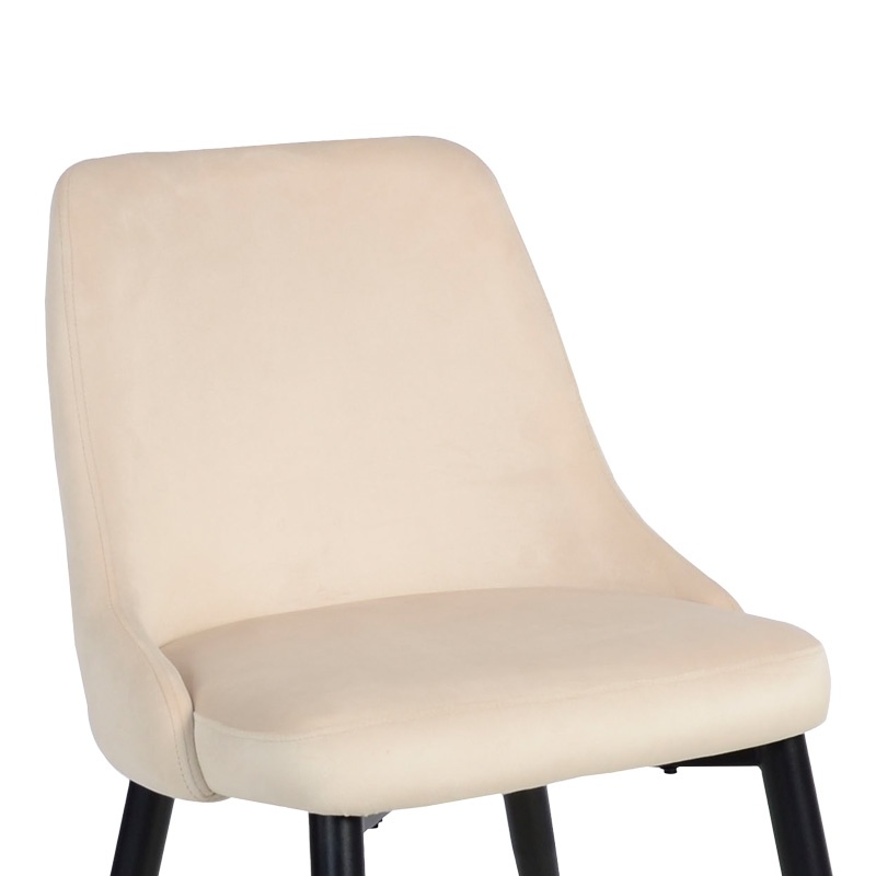 Scaun Model Zedna, Bej/Negru, 51x58x84 cm - 4 | YEO