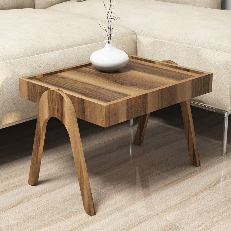 Nou Salvador Set 3 Masute Auxiliara Roma Walnut