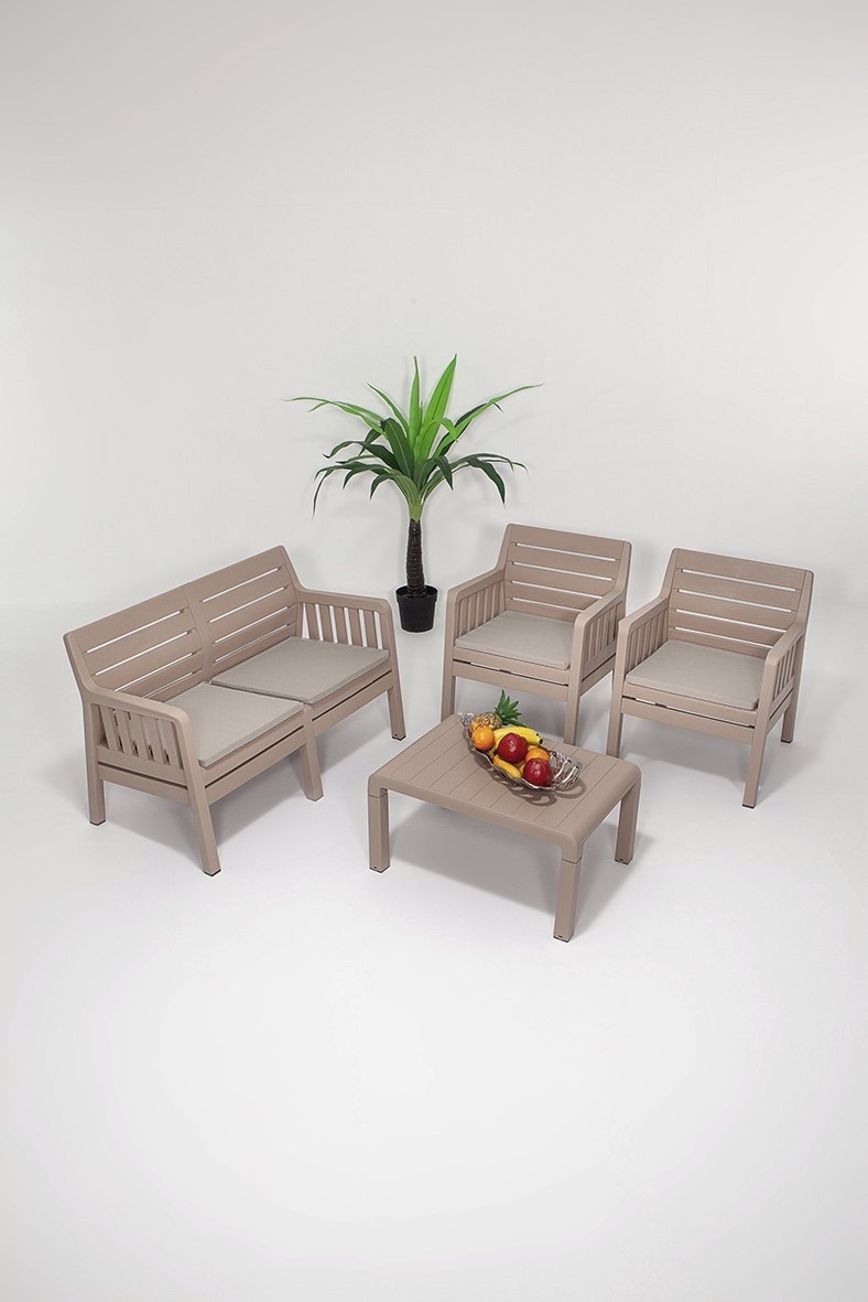 Set de gradina Lara 211S Takim Cappuccino 126x79x65 cm