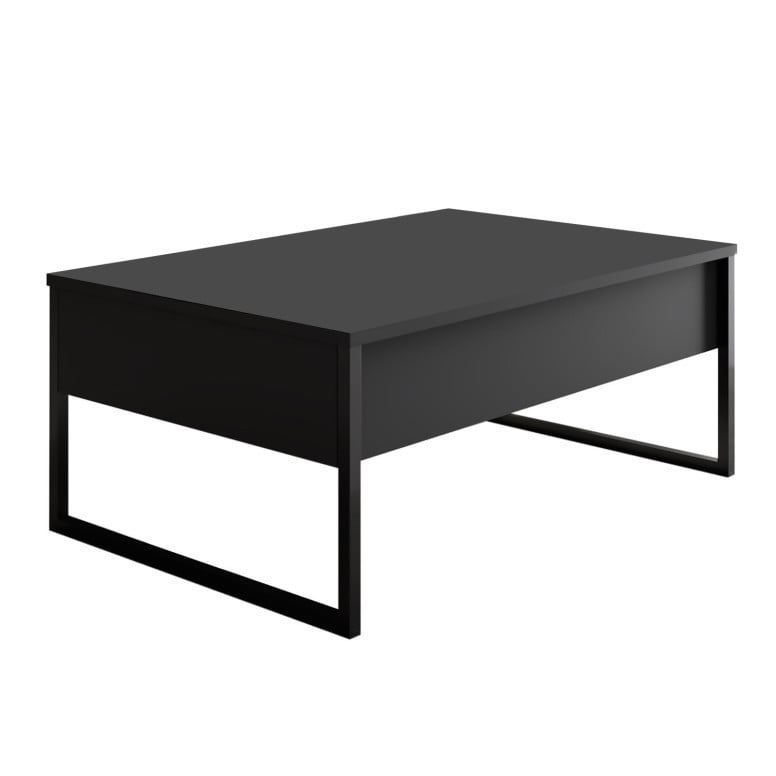 Set de mobilier pentru living Luxe, Antracit- Negru