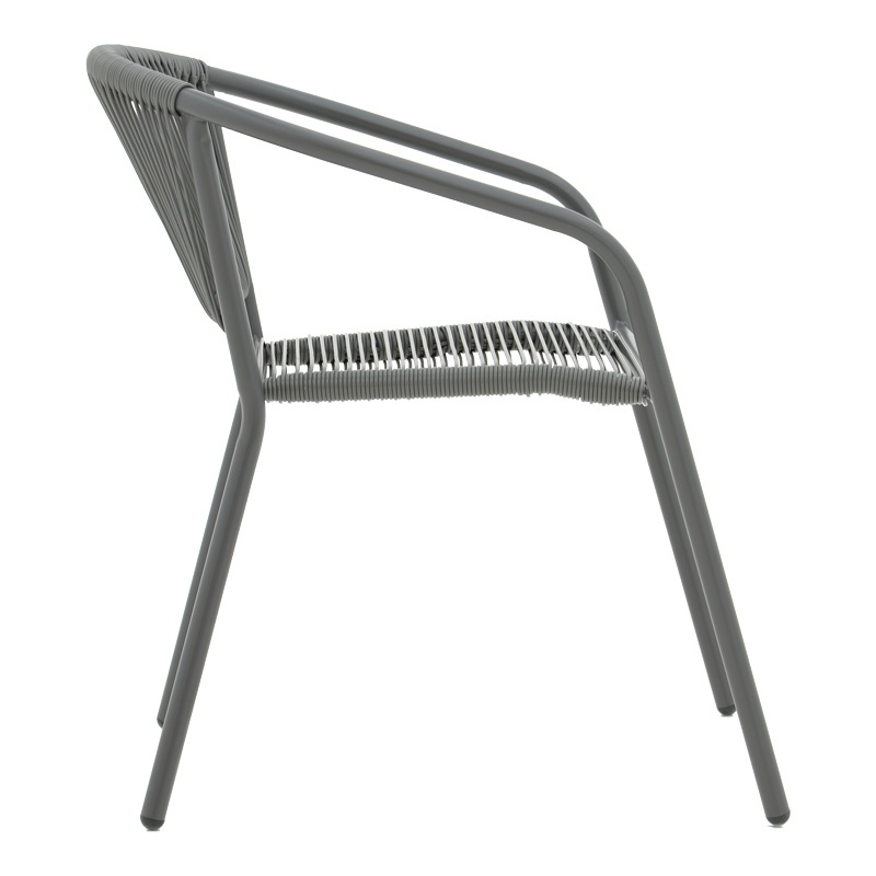 Set masă și scaune de exterior, 3 Piese, Model Watson-Lindaria, Antracit, 70x70x70 cm - 3 | YEO