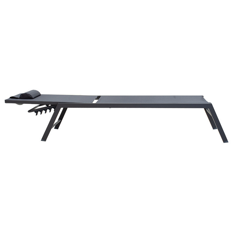 Sezlong Kiara aluminiu antracit-textilena gri inchis - 2 | YEO