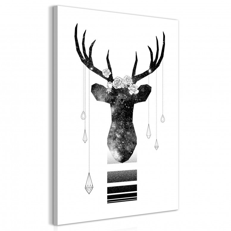 Tablou - Abstract Antlers (1 Part) Vertical 60x90 cm