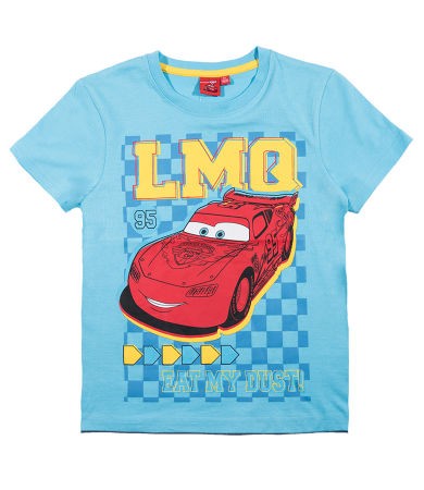 Tricou albastru cu maneca scurta Cars