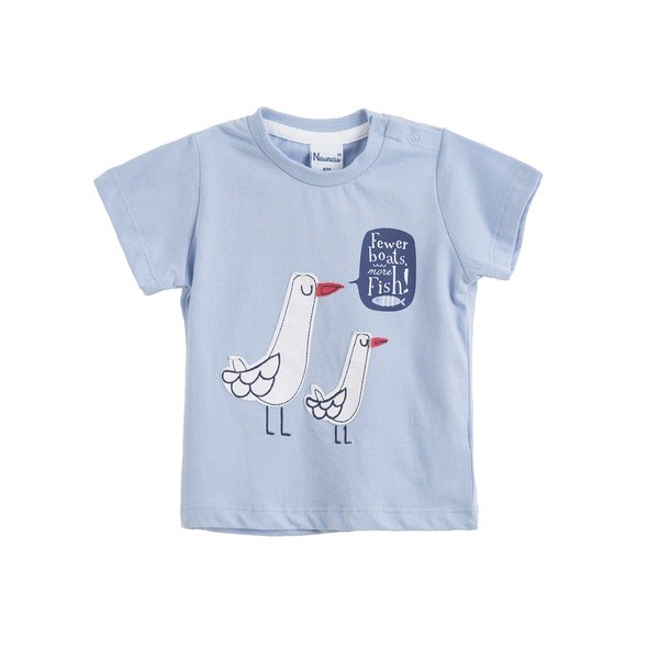 Tricou bebe bleu cu maneca scurta Newness