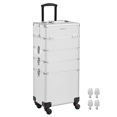 Troler cosmetice, Songmics, Argintiu, 82.5x35x25 cm - 1 | YEO