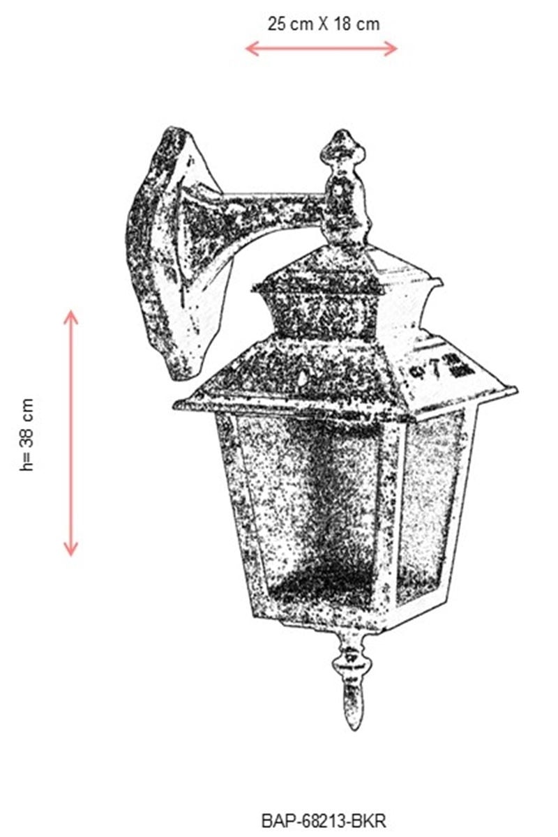 Aplica de perete exterior 68213 Maro 25x18 cm