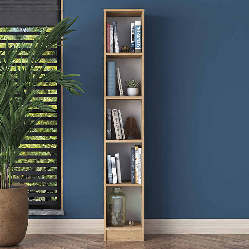Biblioteca Pako World, Model Goldie, 30x25x170 cm, Natur/Alb - 3 | YEO