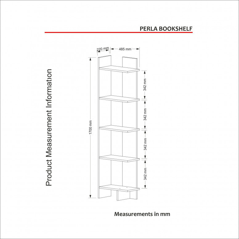 Biblioteca Salvador, Model Perla, Alb - 4 | YEO