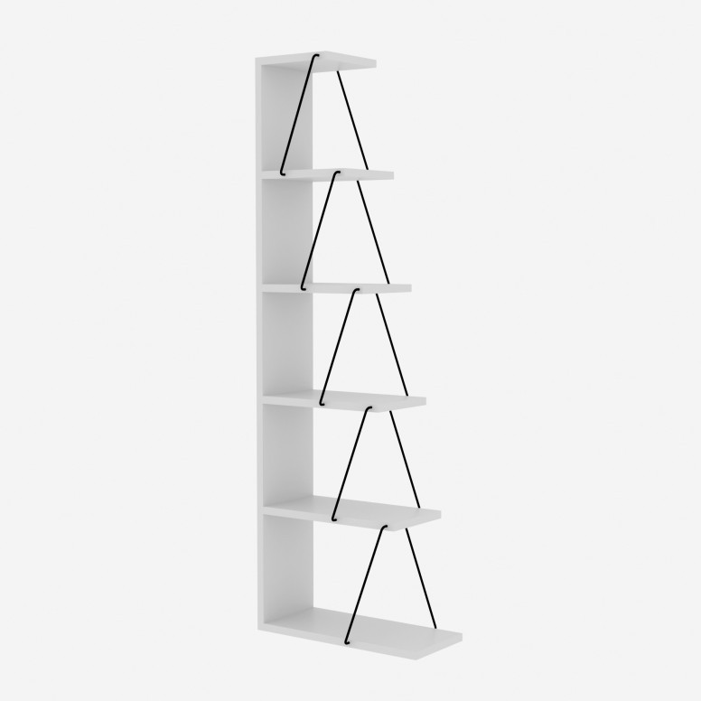 Biblioteca Salvador, Model Tlos, Alb/Negru - 2 | YEO