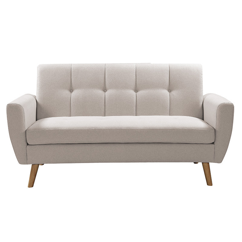 Canapea 2 locuri Decency material textil bej 149x75x86 cm - 2 | YEO
