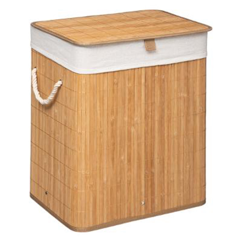 Cos de rufe Natural culoarea stejar - alb 40x30x50cm