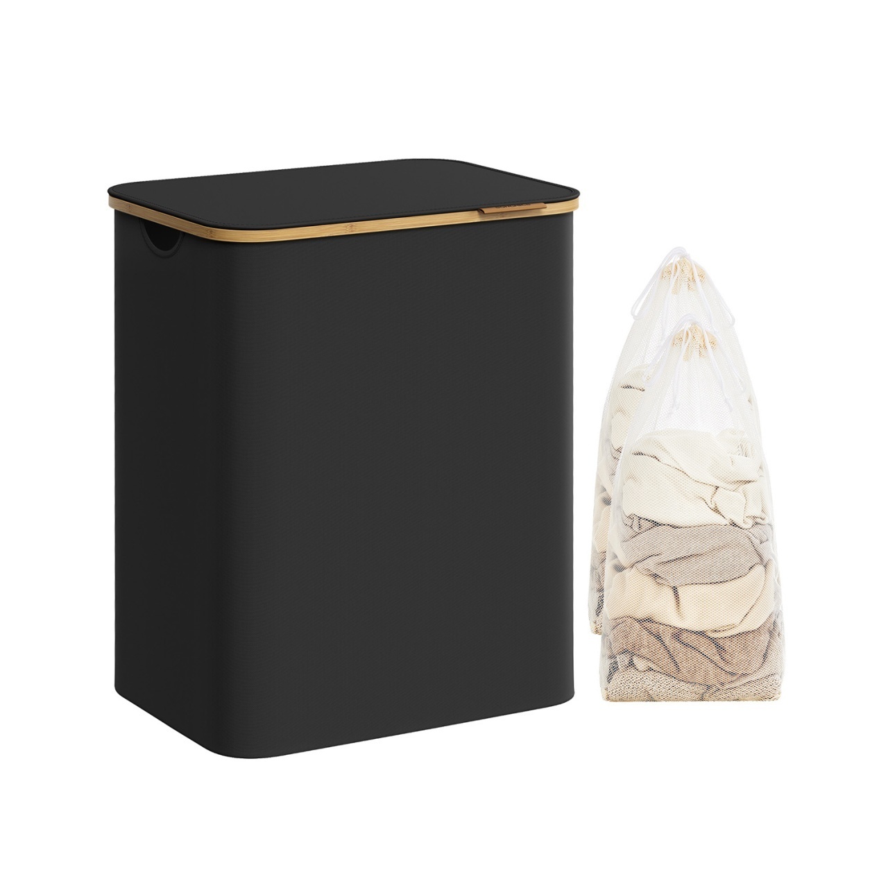 Cos de rufe Songmics Negru 52x38.5x70.5 cm - 1 | YEO