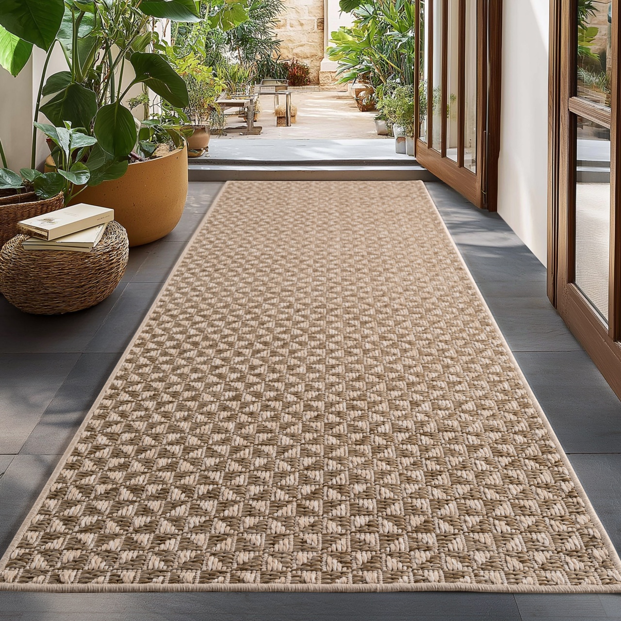Covor traversa Ibiza V1 Bej, 80 x 150 cm