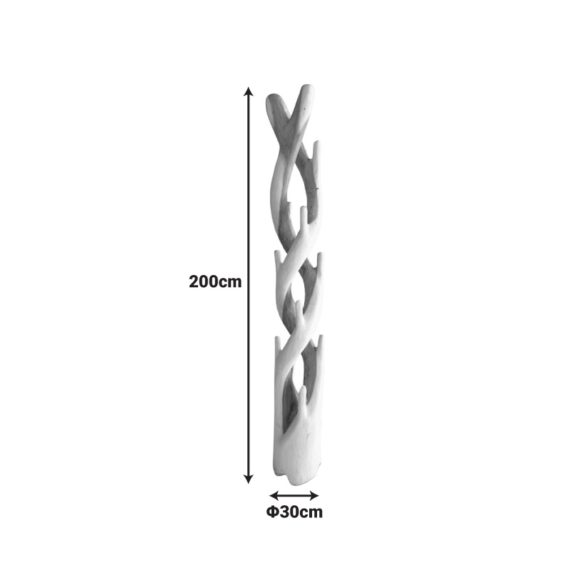 Cuier Joint, natural, 30x30x200 cm - 4