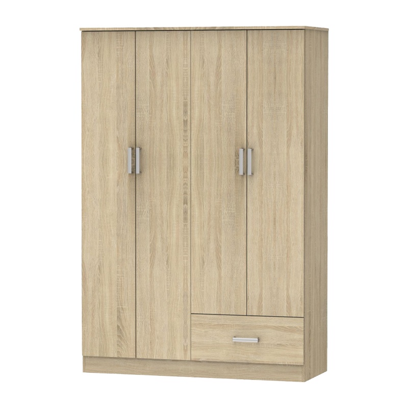 Dulap haine Karter, stejar sonoma, 121x48x180 cm