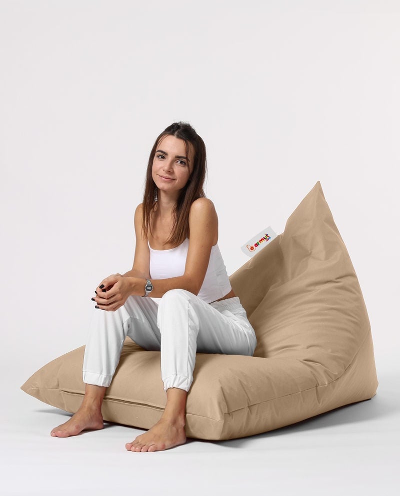 Fotoliu de Grădină tip Bean Bag Model Pyramid, Mink - 4 | YEO