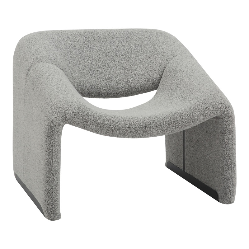 Fotoliu Model Clous, Gri deschis, 86x77x73.5 cm