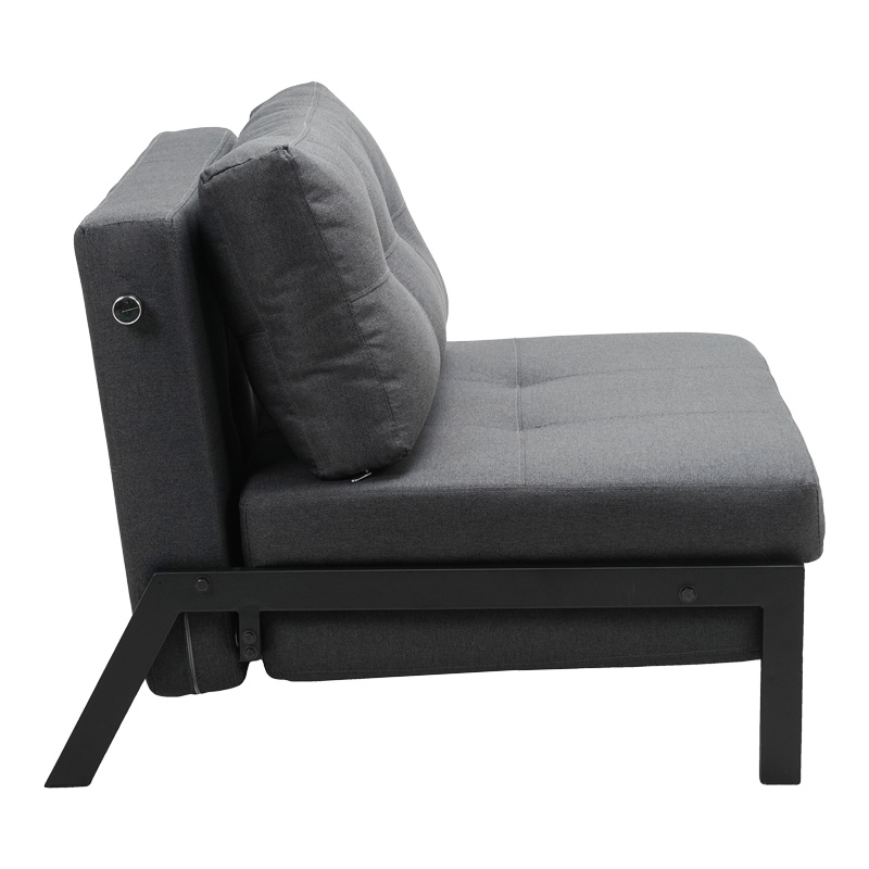 Fotoliu Model Fancy V1, Gri inchis, 95x98x70 cm - 3 | YEO