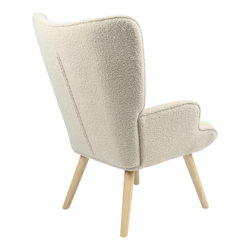 Fotoliu Model Fluffy, Crem/Natur, 75x69x96 cm - 1 | YEO