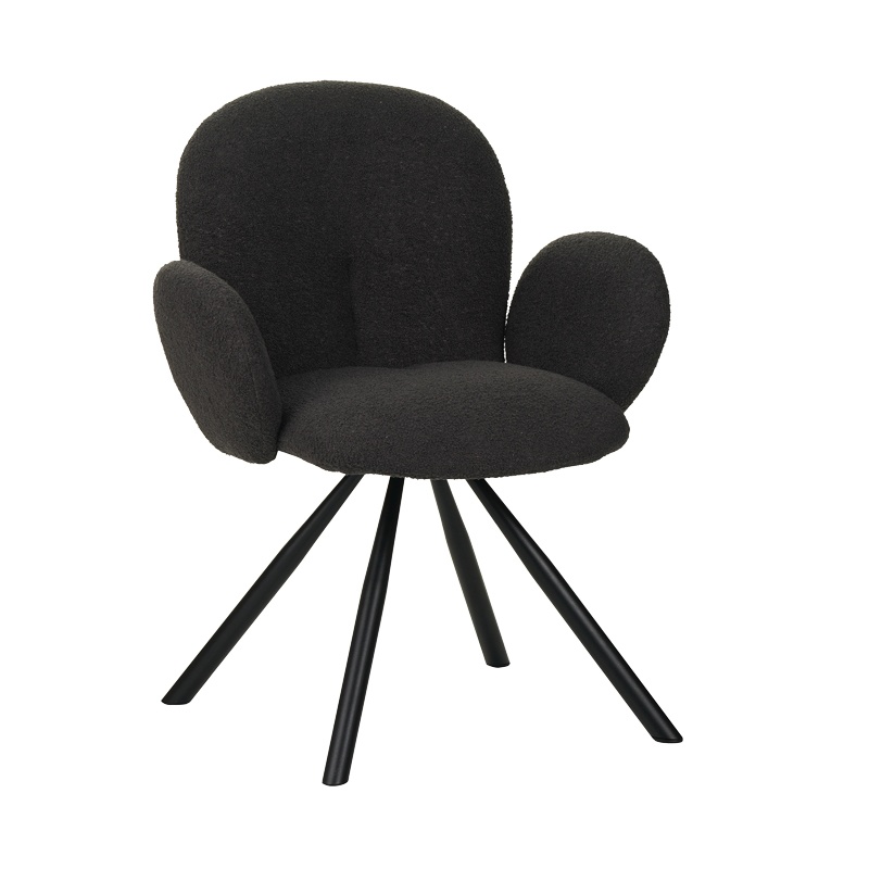 Fotoliu Model Garzele, Gri inchis/Negru, 68x66x82.5 cm
