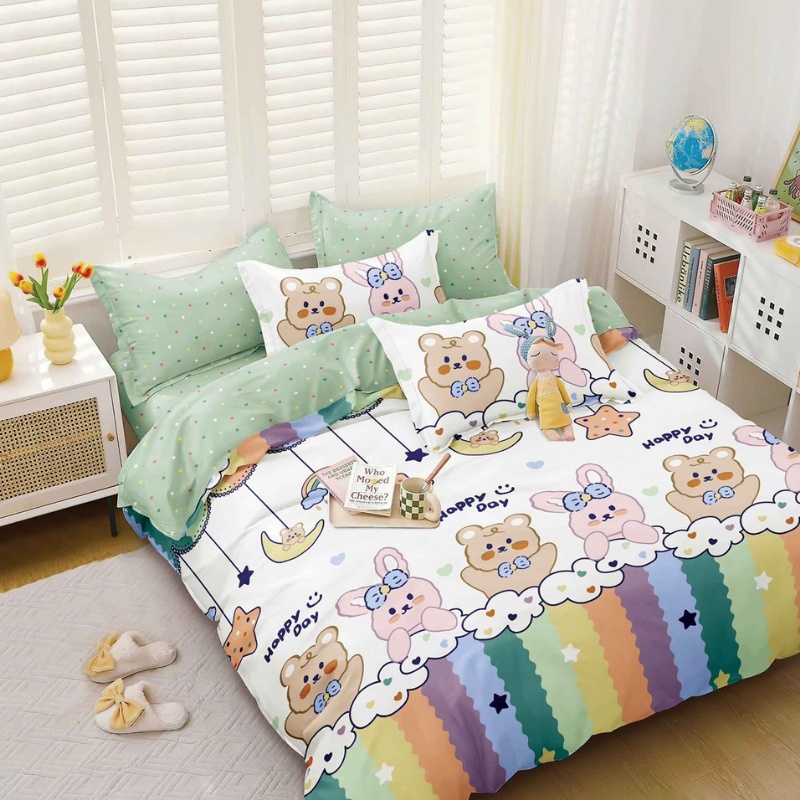 Lenjerie Bumbac Satinat 4 Piese Dorvia