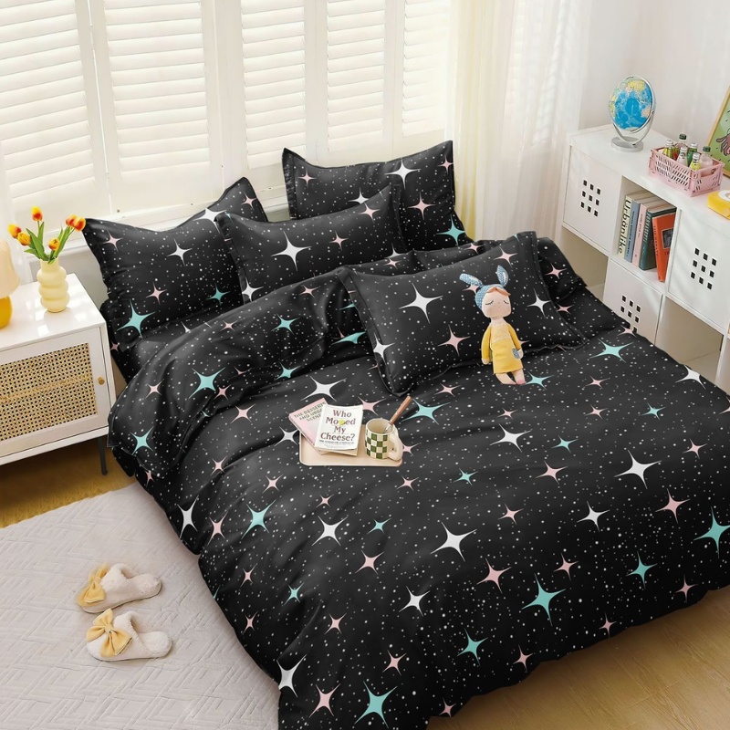 Lenjerie Bumbac Satinat 4 Piese Iveria