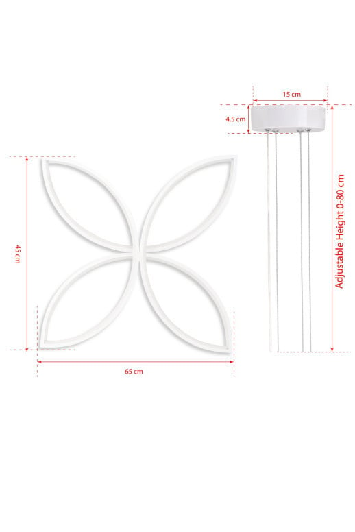 Lustra Eriphos White-White Light Alb