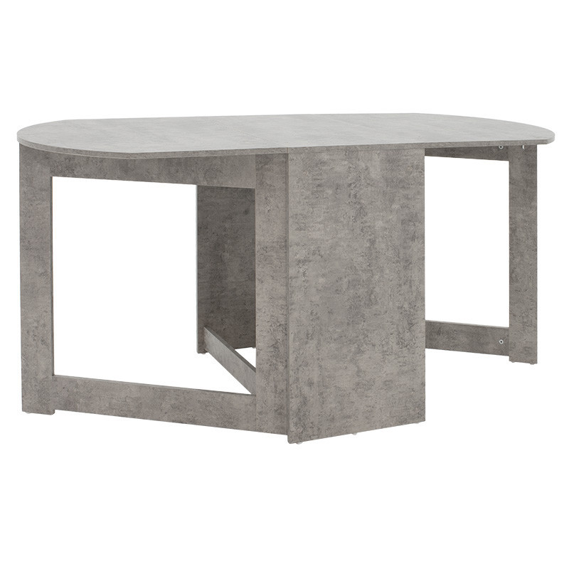 Masa Extensibila Model Deandre, 43-160x80x76.5 cm, Gri marmorat