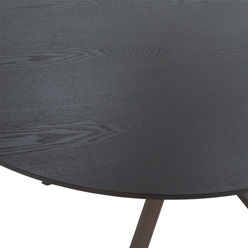 Masa Model Elaine, 120x120x75 cm, Negru - 3 | YEO