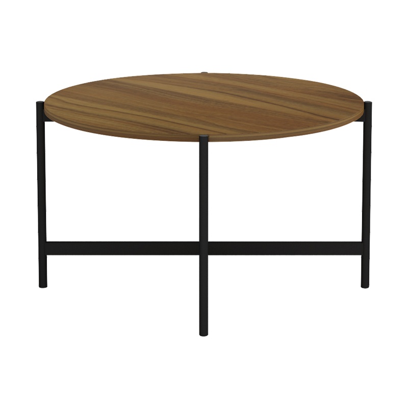 Masuta de Cafea Model Aisle, Nuc/Negru, D80x45 cm - 3 | YEO