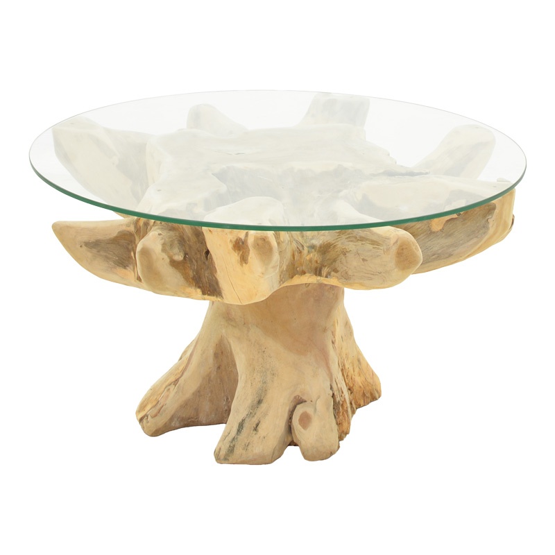 Masuta de Cafea Model Benzou, Natur, d80x45 cm