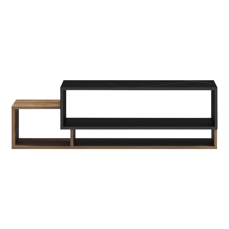 Masuta de Cafea Model Dekost, Stejar/Negru marmorat, 105x50x32 cm - 2 | YEO