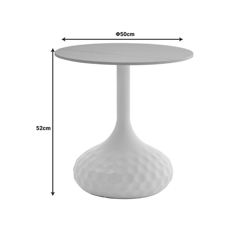 Masuta de Cafea Model Fabron, Negru, D50x52 cm - 3 | YEO