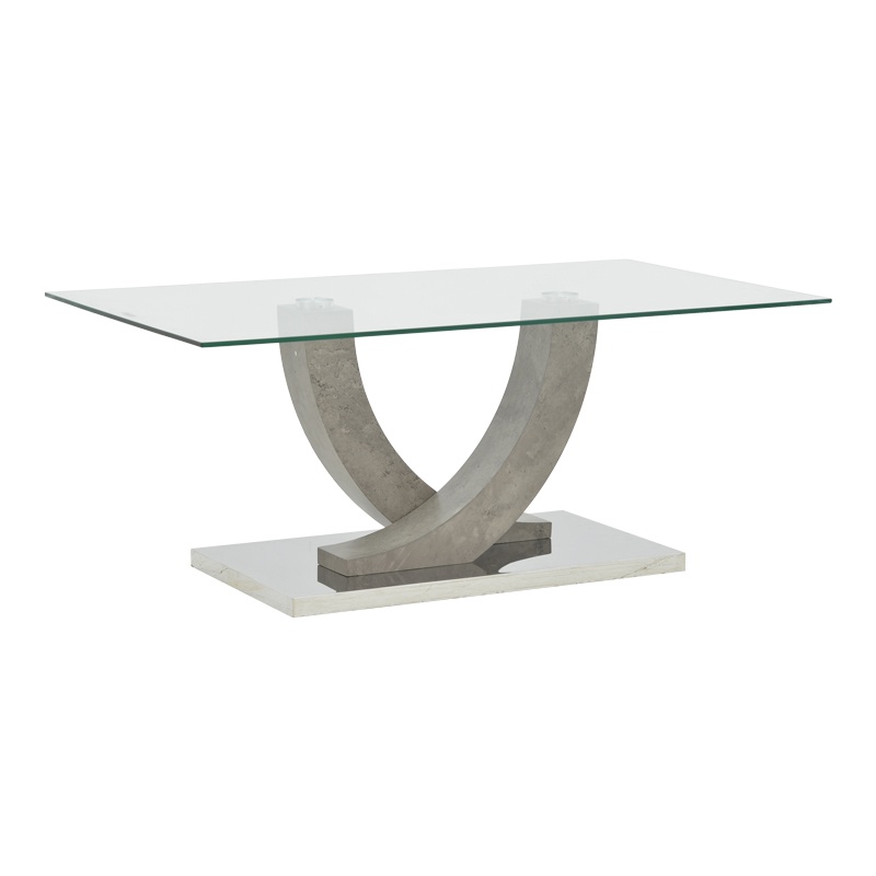 Masuta de Cafea Model Kasmora, Gri, 110x60x45 cm