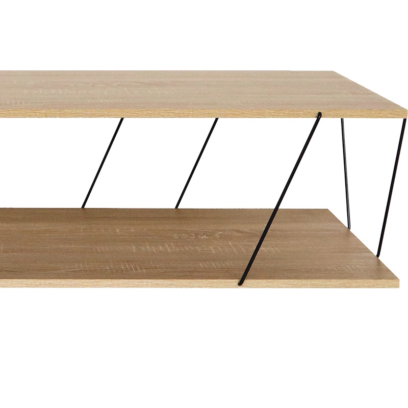 Masuta de Cafea Model Tars, Stejar/Negru - 2 | YEO