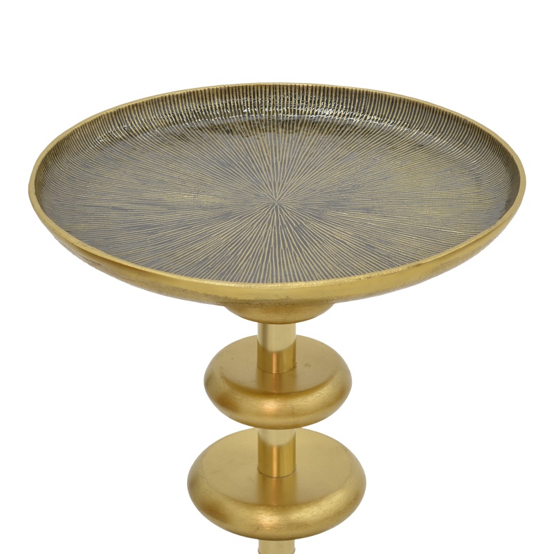 Masuta de Cafea Model Trego, Auriu, D39x55 cm - 2 | YEO