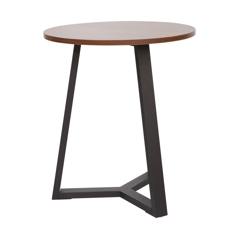 Masuta de Cafea Model Trepolo, Nuc/Negru, D45x52 cm