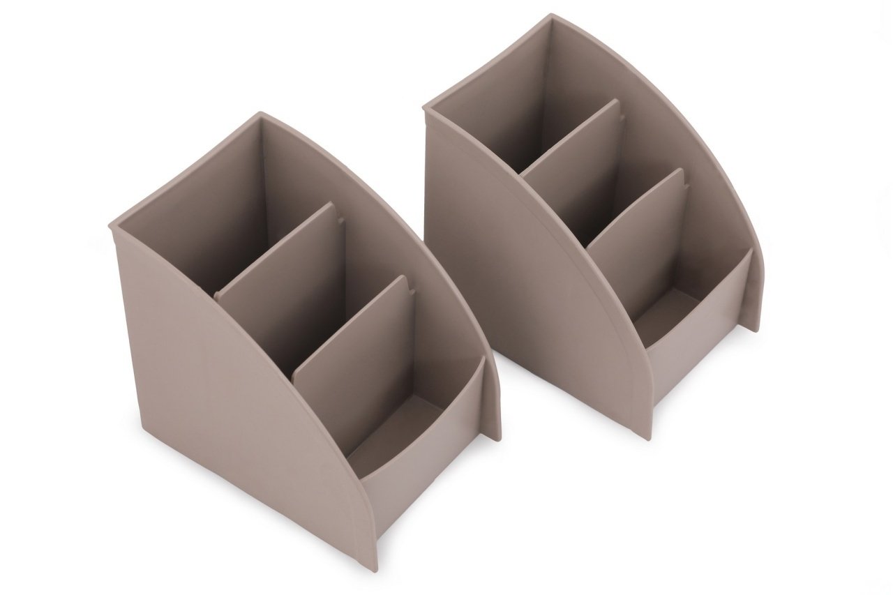 Organizator de machiaj LV202 Bej 9x12x13 cm - 2 | YEO