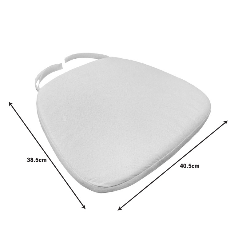Pernă scaun Model Kursi, Alb, 40.5x38.5x4 cm - 2 | YEO